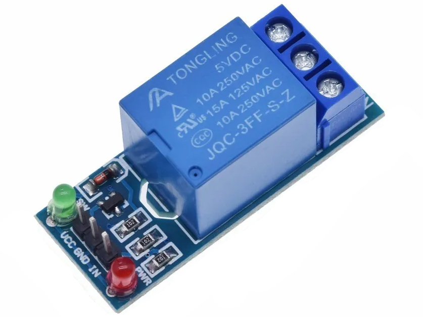Релейный модуль 1-канальный 5V TZT для Arduino  от магазина ArdStudio в Москве