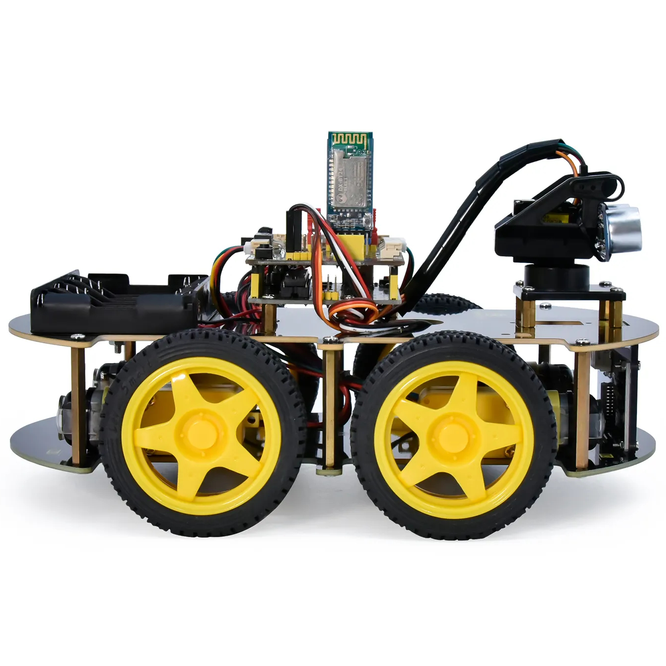 Модернизированный многоцелевой умный робот-автомобиль 4WD BT V2.0 для Arduino  от магазина ArdStudio в Москве
