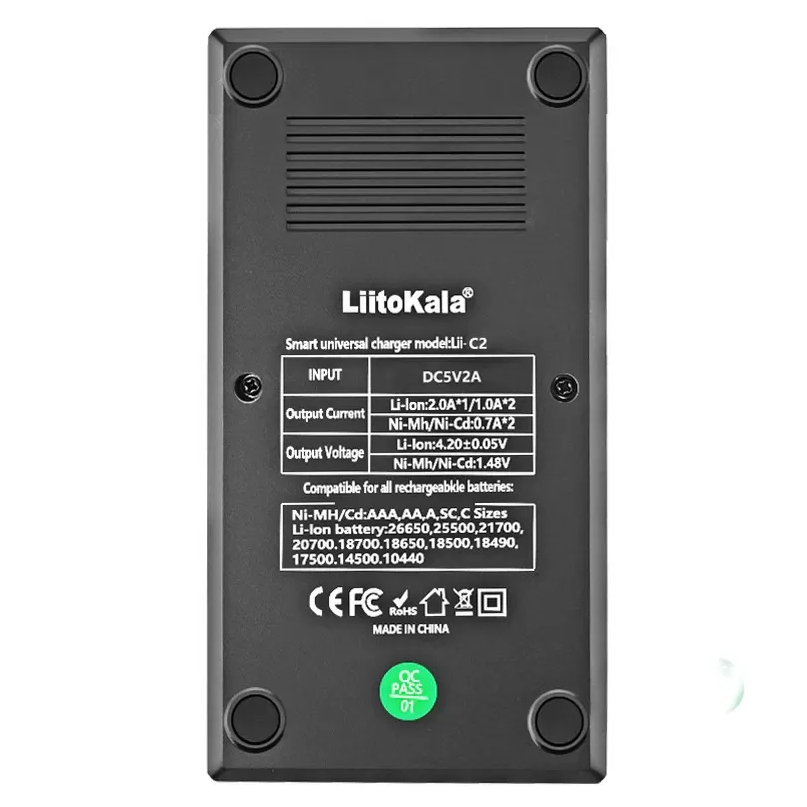 Умное зарядное устройство для аккумуляторов LiitoKala Lii-C2+U1  от магазина ArdStudio в Москве